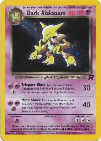 Dark Alakazam (1) 1/82 - Team Rocket Unlimited Holofoil