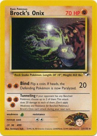 Brock's Onix (21) 21/132 - Gym Heroes Unlimited