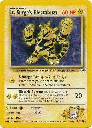 Lt. Surge's Electabuzz (27) 27/132 - Gym Heroes Unlimited