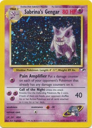 Sabrina's Gengar 14/132 - Gym Heroes Unlimited Holofoil