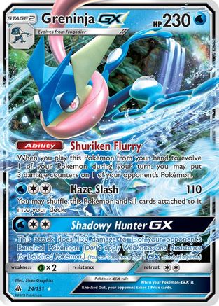 Greninja GX 24/131 - SM  Forbidden Light Holofoil
