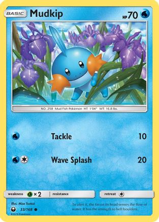 Mudkip (33) 33/168 - SM  Celestial Storm Reverse Holofoil