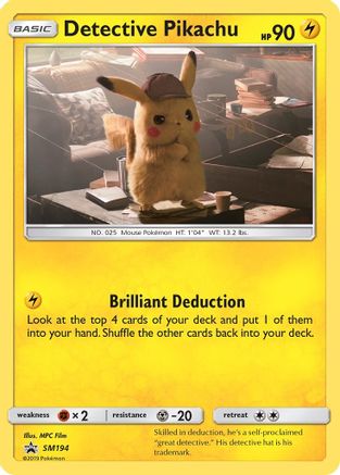 Detective Pikachu - SM194 SM194/248 - SM Promos Holofoil