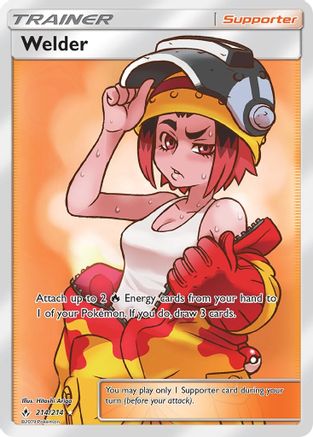 Welder (Full Art) 214/214 - SM  Unbroken Bonds Holofoil