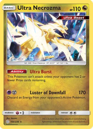 Ultra Necrozma 164/236 - SM  Cosmic Eclipse Reverse Holofoil