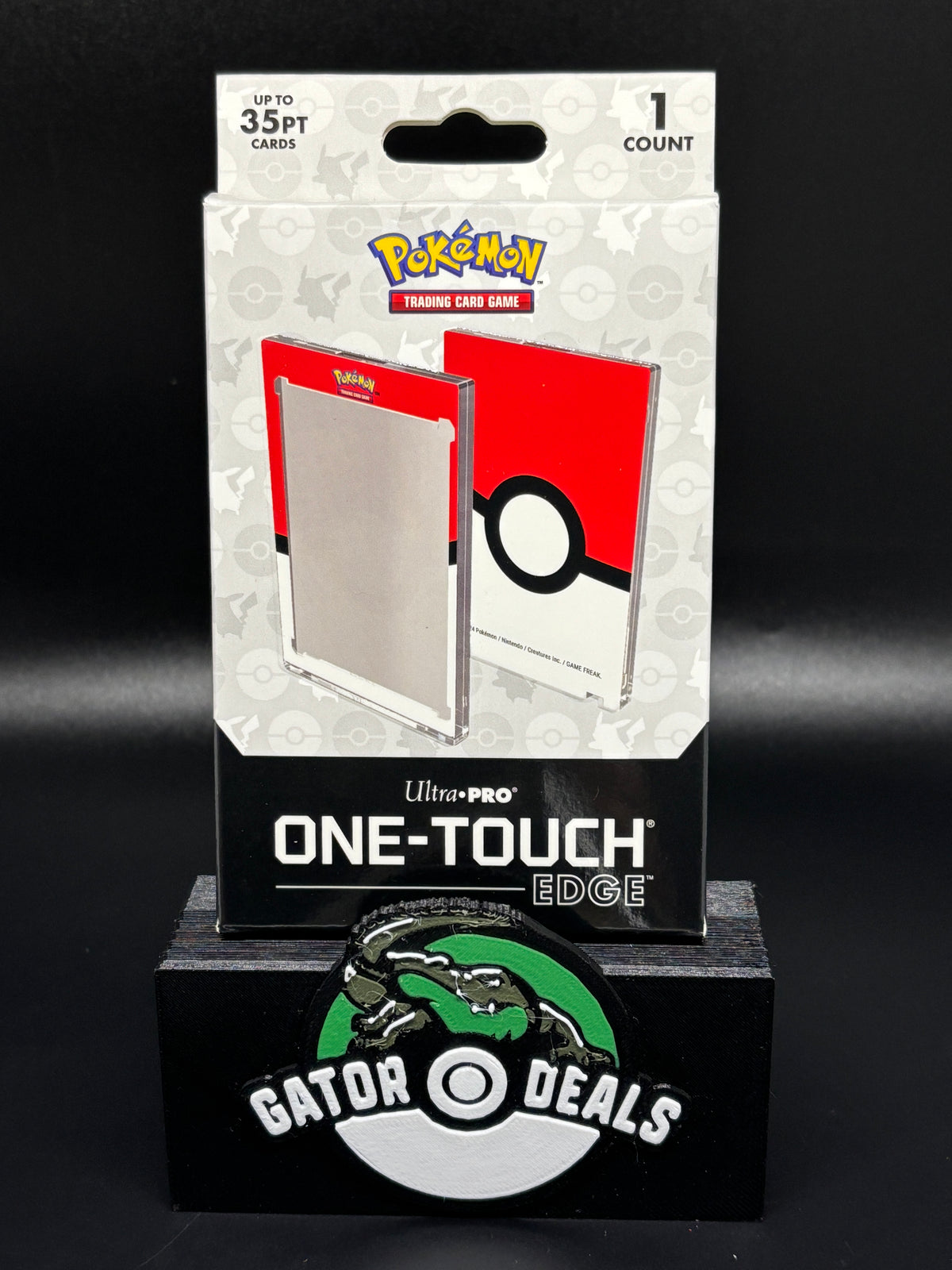 Ultra PRO - Single 35 Pt ONE-Touch Edge - Poké Ball Printed Magnetic Card Holder for Pokémon, Display Case, Trading, TCG Storage, Sports Ultra PRO - Single 35 Pt ONE-Touch Edge - Poké Ball Printed Magnetic Card Holder for Pokémon, Display Case, Trading, TCG Storage, Sports
