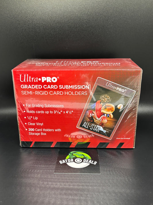 Ultra PRO Semi-Rigid Tall Card Holders (200ct) for Graded Card Submissions