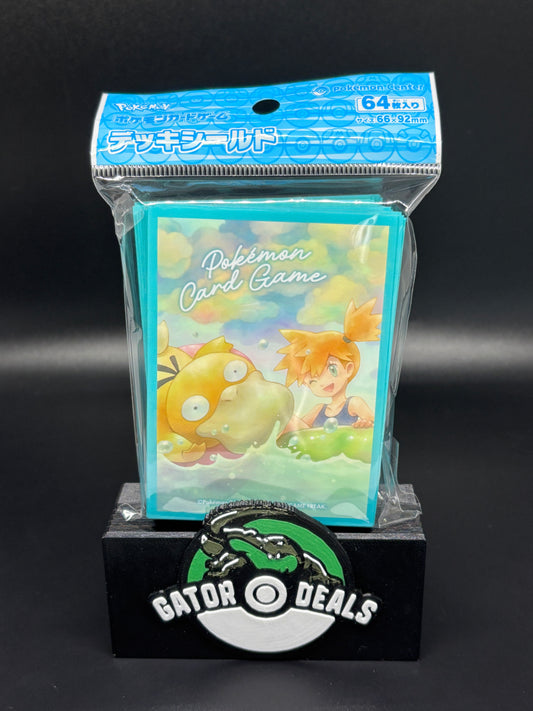 Pokemon TCG: Pokemon Center Japan Exclusive Card Sleeves - Misty & Psyduck (64 Pack)