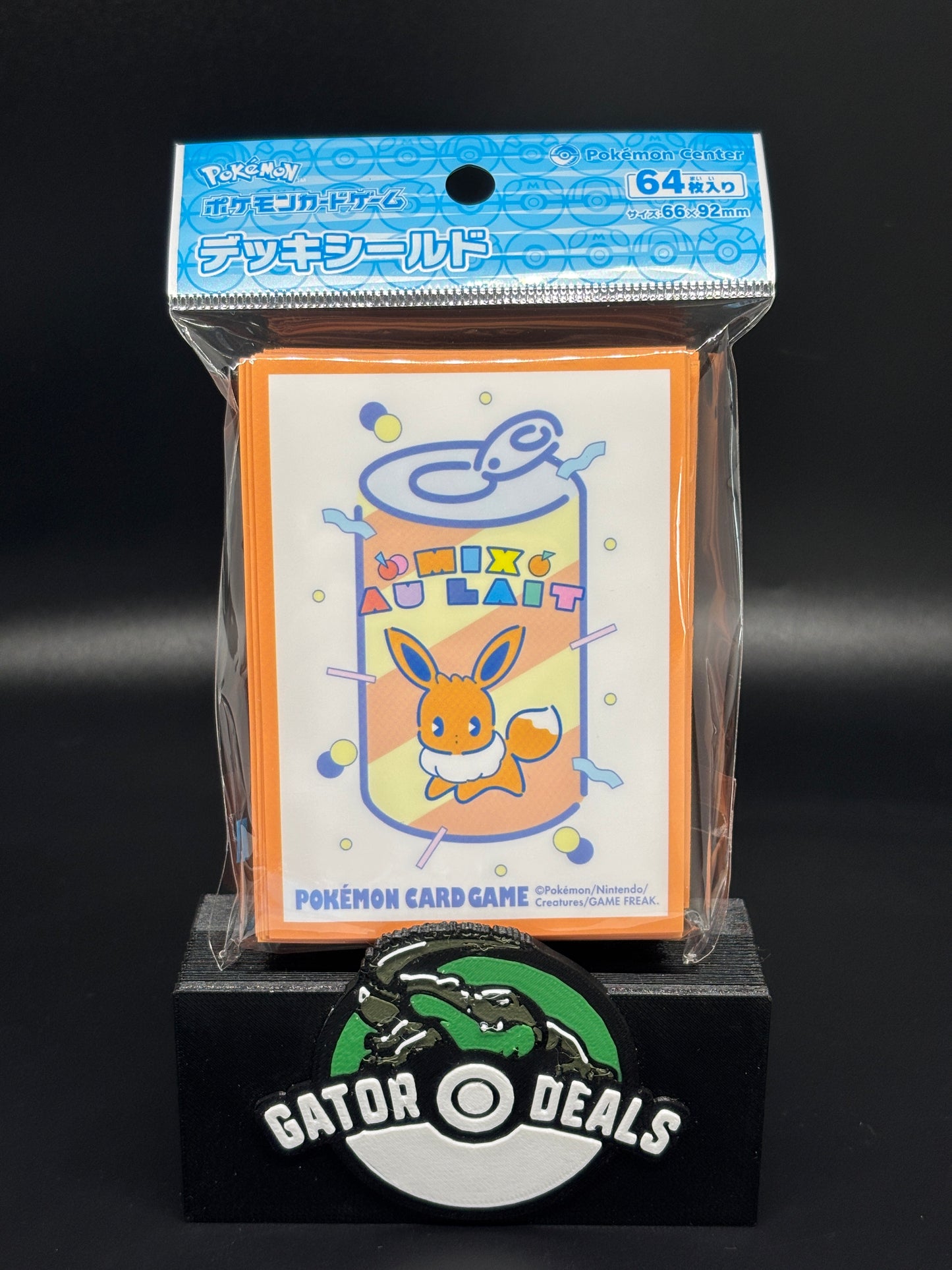 Pokemon TCG: Pokemon Center Japan Exclusive Card Sleeves - Eevee Mix Au Lait (64 Pack)