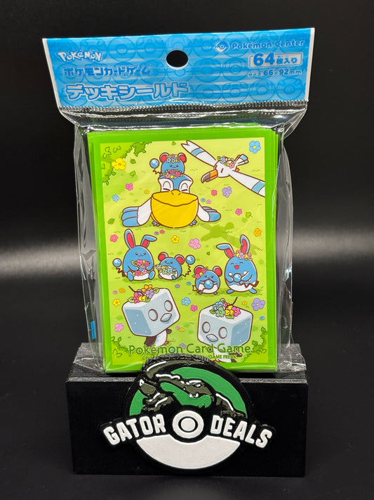 Pokemon TCG: Pokemon Center Japan Exclusive Card Sleeves - Flower Crown Marill (64 Pack)