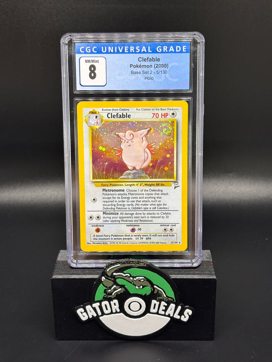 Clefable Holo #5 - Pokemon Base Set 2