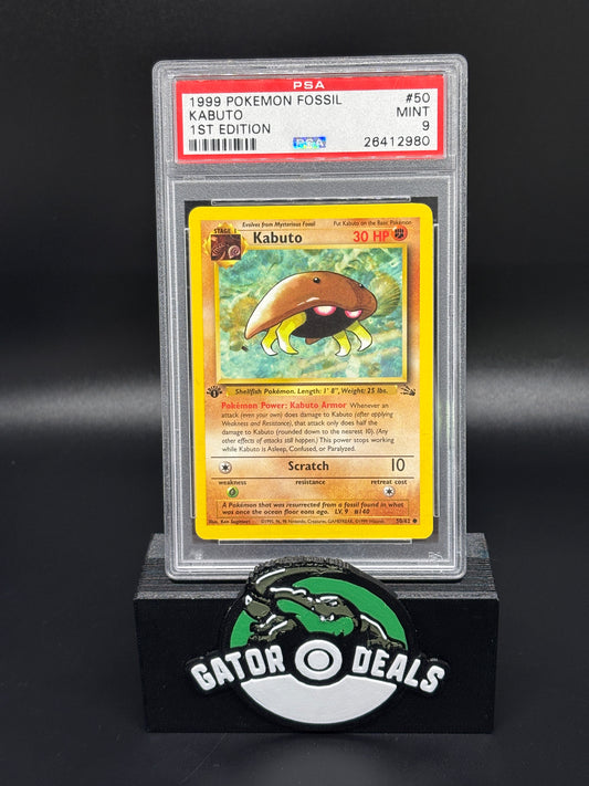 Kabuto 1st Edition #50 - Pokemon Fossil 1st Edition