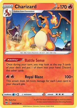 Charizard 25/185 - SWSH04 Vivid Voltage