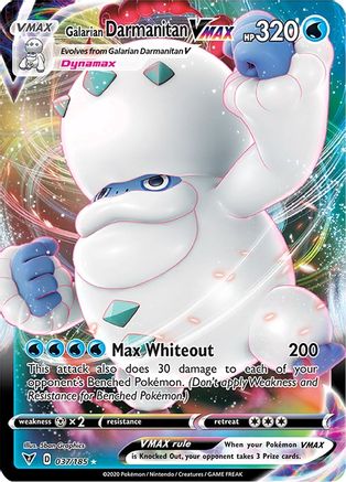 Galarian Darmanitan VMAX 37/185 - SWSH04 Vivid Voltage Holofoil