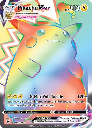 Pikachu VMAX (Secret) 188/185 - SWSH04 Vivid Voltage Holofoil