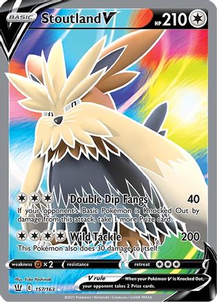 Stoutland V (Full Art) 157/163 - SWSH05 Battle Styles Holofoil