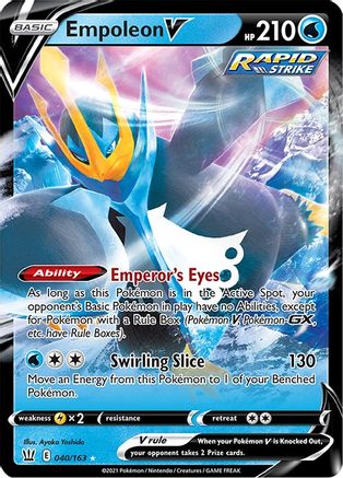 Empoleon V 40/163 - SWSH05 Battle Styles Holofoil