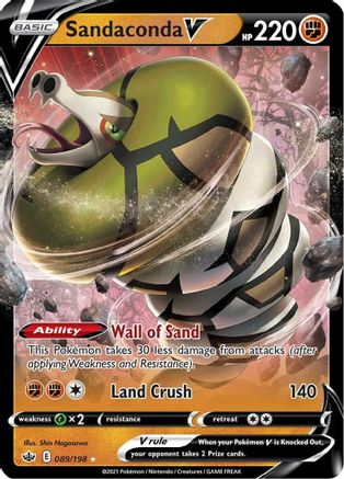 Sandaconda V 89/198 - SWSH06 Chilling Reign Holofoil