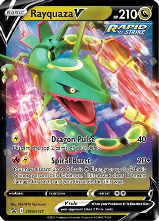 Rayquaza V - SWSH147 SWSH147/307 - SWSH Sword & Shield Promo Cards Holofoil