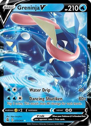Greninja V 73/264 - SWSH08 Fusion Strike Holofoil