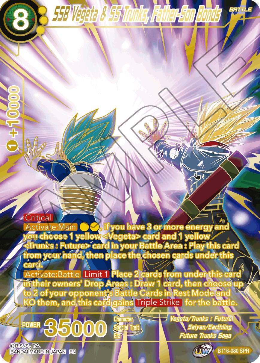 SSB Vegeta & SS Trunks, Father-Son Bonds (SPR)