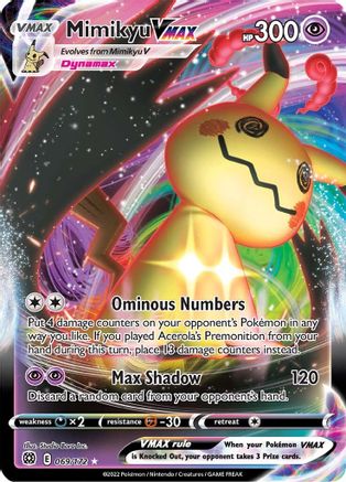 Mimikyu VMAX 69/172 - SWSH09 Brilliant Stars Holofoil