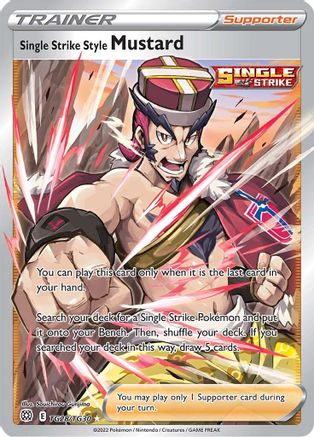 Single Strike Style Mustard TG28/30 - SWSH09 Brilliant Stars Trainer Gallery Holofoil