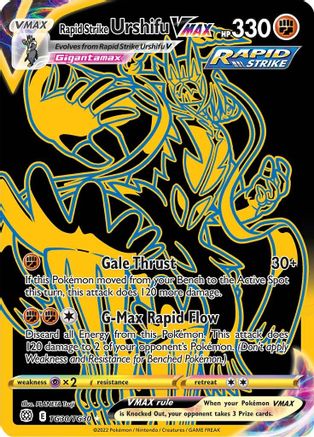 Rapid Strike Urshifu VMAX (Secret) TG30/30 - SWSH09 Brilliant Stars Trainer Gallery Holofoil