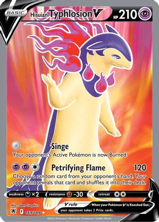 Hisuian Typhlosion V (Full Art) 169/189 - SWSH10 Astral Radiance Holofoil