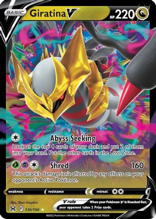 Giratina V 130/196 - SWSH11 Lost Origin Holofoil