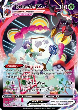Orbeetle VMAX TG13/30 - SWSH11 Lost Origin Trainer Gallery Holofoil