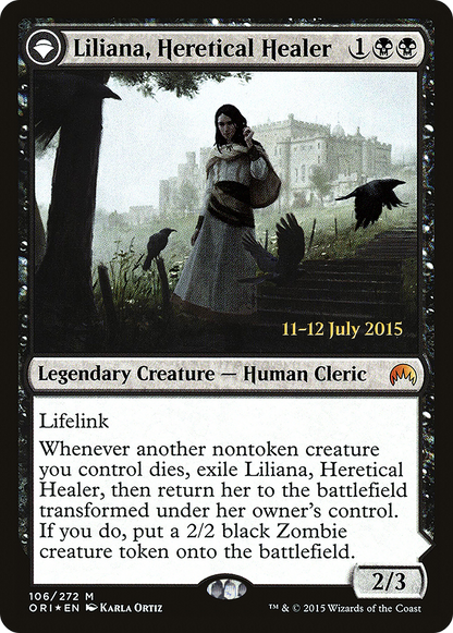Liliana, Heretical Healer (PRE-106) - Magic Origins Promos: (originpwdfc) Foil