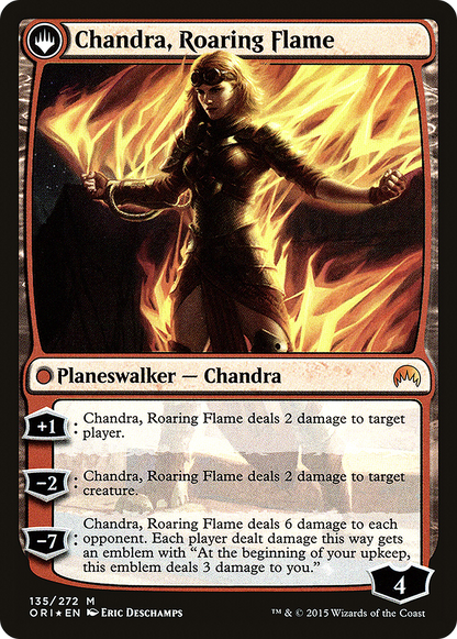 Chandra, Fire of Kaladesh (PRE-135) - Magic Origins Promos: (originpwdfc) Foil