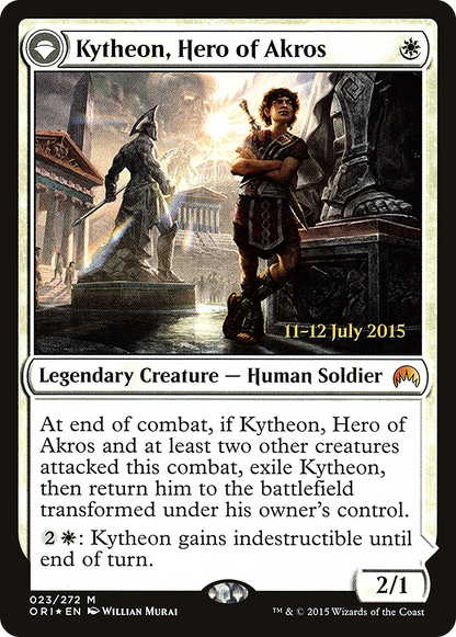 Kytheon, Hero of Akros (PRE-023) - Magic Origins Promos: (originpwdfc) Foil