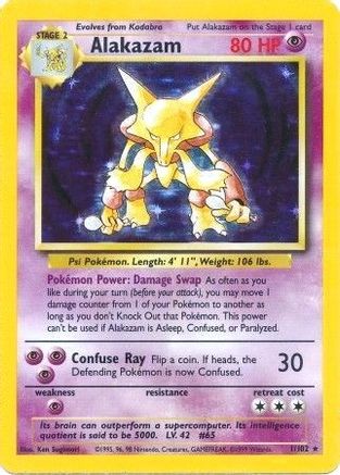 Alakazam 1/102 - Base Set Holofoil