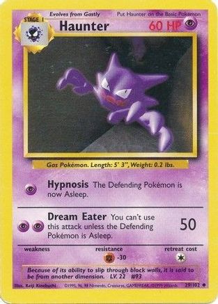 Haunter 29/102 - Base Set