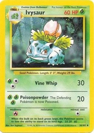 Ivysaur 30/102 - Base Set