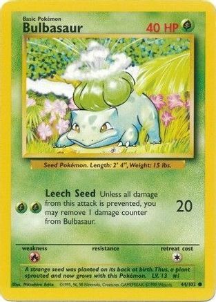 Bulbasaur 44/102 - Base Set