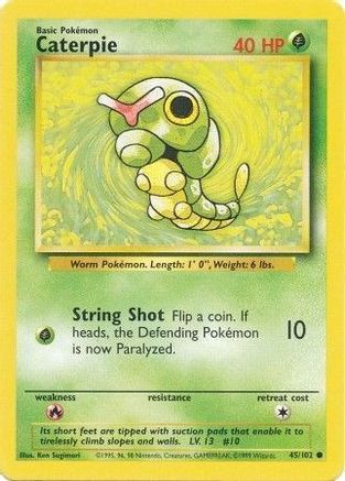 Caterpie 45/102 - Base Set