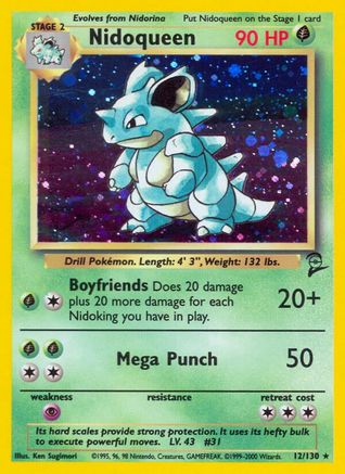 Nidoqueen 12/130 - Base Set 2 Holofoil