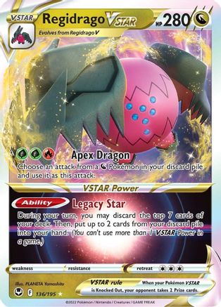 Regidrago VSTAR 136/195 - SWSH12 Silver Tempest Holofoil