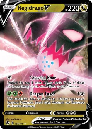 Regidrago V 135/195 - SWSH12 Silver Tempest Holofoil