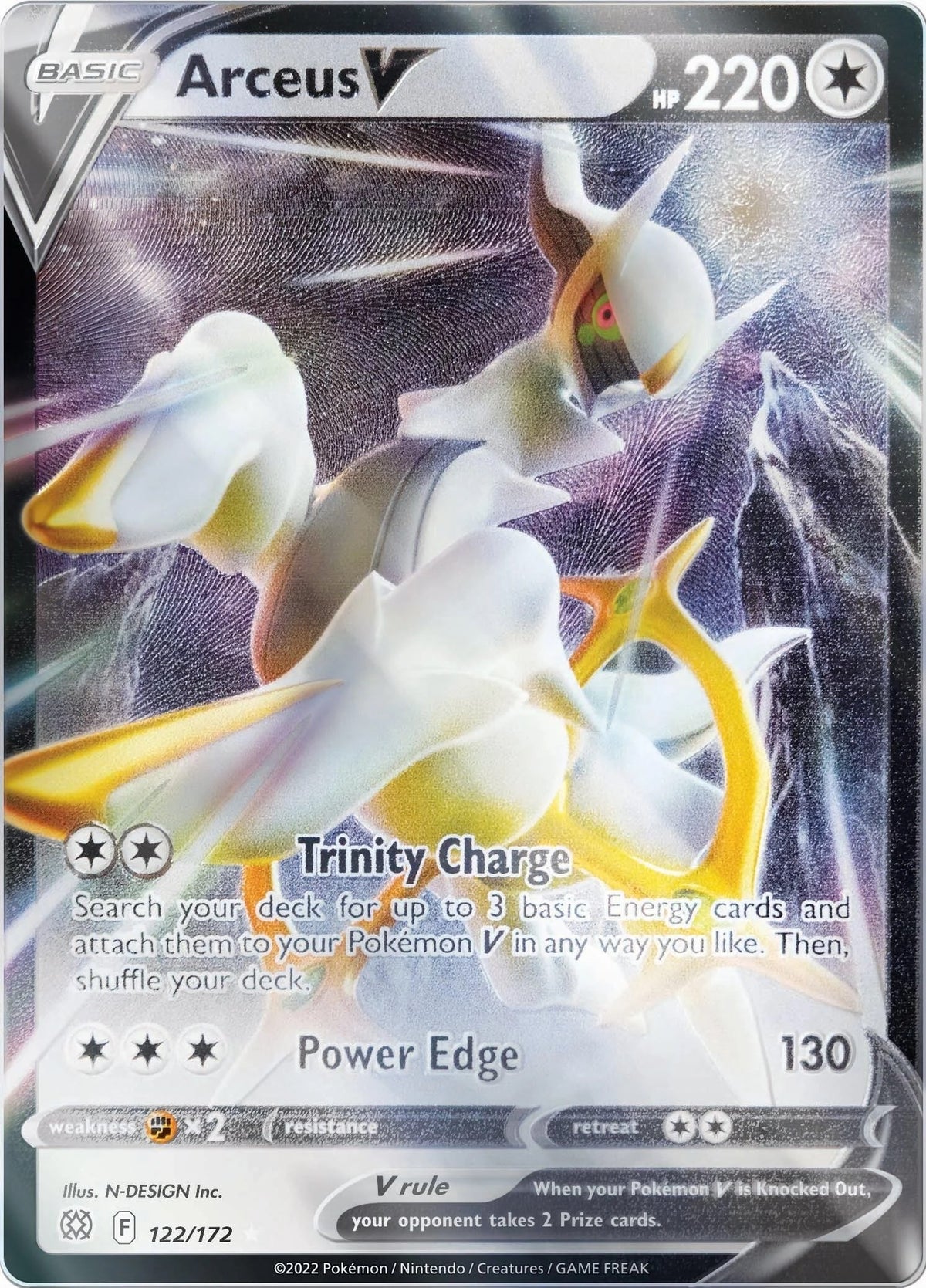 Arceus V - 122/172 (Metal Card)