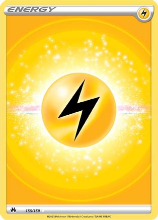 Lightning Energy (Texture Full Art) 155/159 - Crown Zenith Holofoil