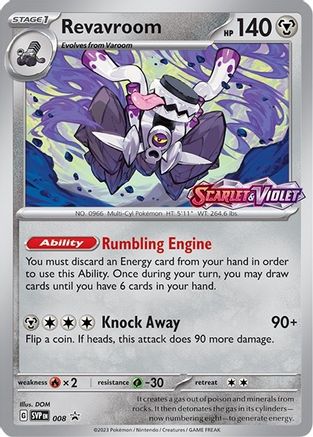Revavroom - 008 (Prerelease) 8 - SV Scarlet & Violet Promo Cards Holofoil