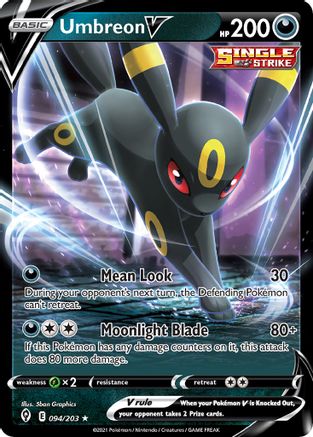 Umbreon V - 094/203 (Non-Holo) 94 - Deck Exclusives