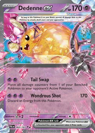 Dedenne ex - 093/193 93 - SV02 Paldea Evolved Holofoil