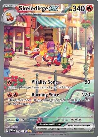 Skeledirge ex - 258/193 258 - SV02 Paldea Evolved Holofoil