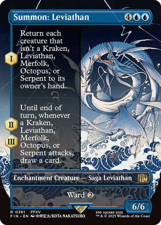 Summon: Leviathan (Borderless) (FIN-361) - FINAL FANTASY: (enchantment) (Borderless) Foil