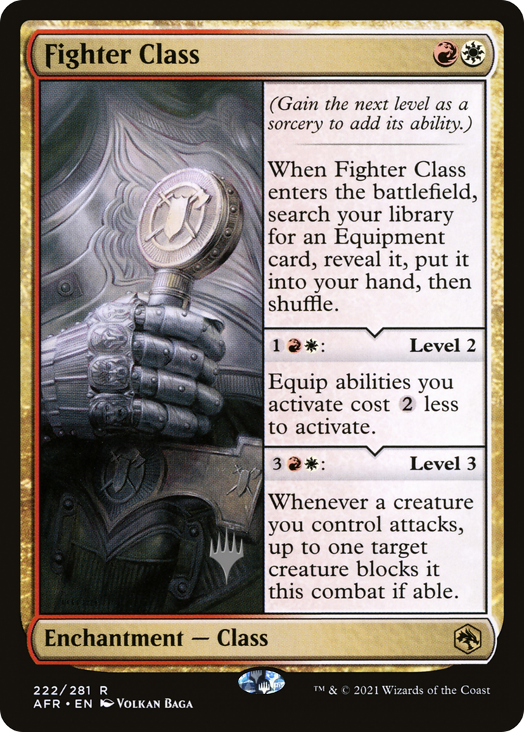Fighter Class (PPAFR-222P) - Adventures in the Forgotten Realms Promos Foil
